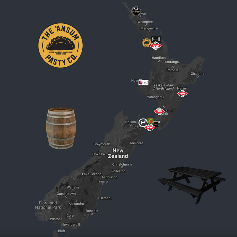 The 'Ansum Pasty Co. - Map